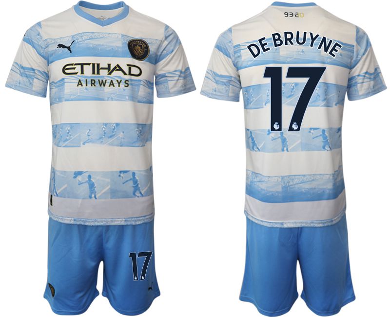 Men 2022-2023 Club Manchester City blue #17 Soccer Jersey